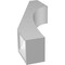 Ekena Millwork 4-in. W x 10-in. D x 22-in. H Westlake Architectural Grade PVC Knee Brace BRCP04X10X22WTL - alternate 2
